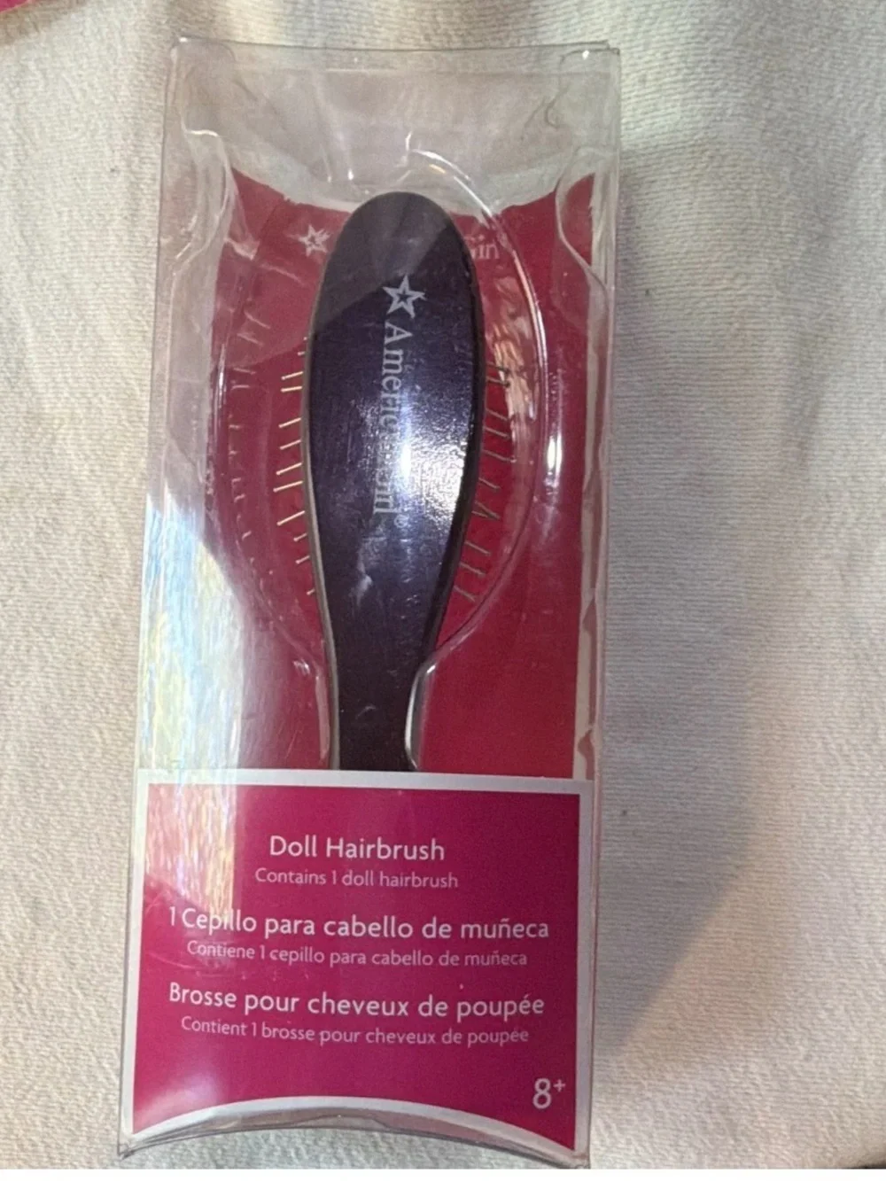 American Girl Brown Doll Hairbrush In Package & Friends Book Lot 2pc Ages 8+